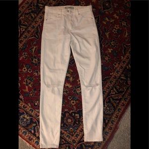 White Topshop jeans - high waisted